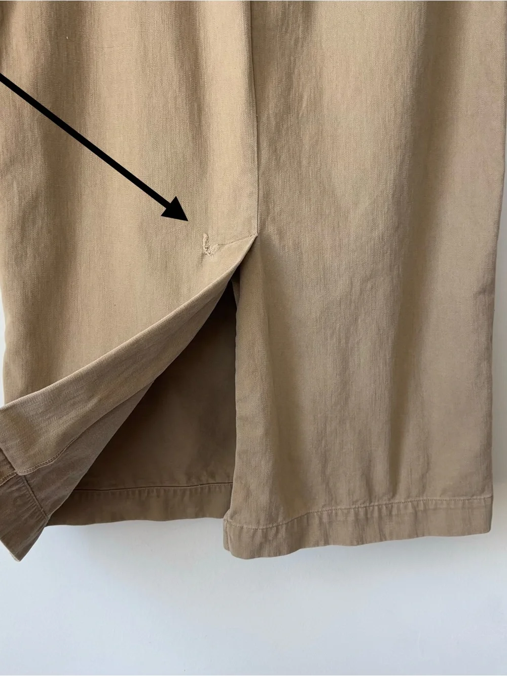 Vintage Ralph Lauren Country Khaki Skirt Size 12 Cotton Twill MiUSA Maxi Pencil